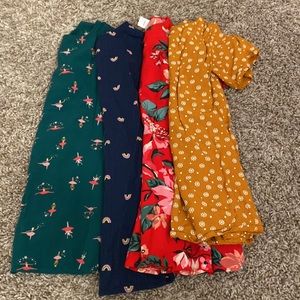 4 Old Navy little girls dresses 4T